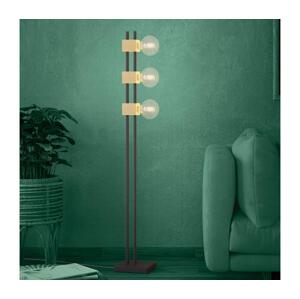 Eglo Eglo 390194 - Stojací lampa LEVANTARA 3xE27/40W/230V černá/hnědá