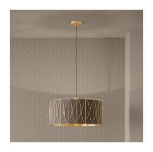 Eglo Eglo 390206 - Lustr na lanku COROJAL 1xE27/40W/230V zlatá/hnědá