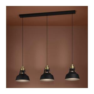 Eglo Eglo 390231 - Lustr na lanku ESPINARDO 3xE27/40W/230V černá/zlatá