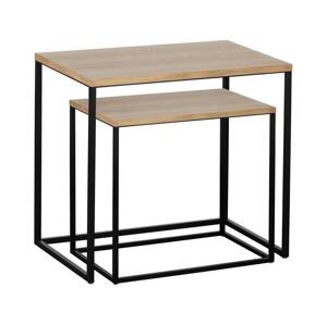 Eglo Eglo 424006 - SADA 2x Odkládací stolek TOZAWA hnědá/černá