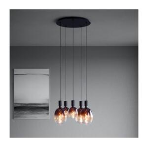 Eglo Eglo 390267 - Lustr na lanku HUEBRO 5xE27/40W/230V černá