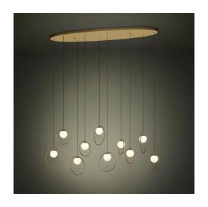 Eglo Eglo 390347 - LED Stmívatelný lustr na lanku PORTOCOLOM 10xLED/3W/230V zlatá