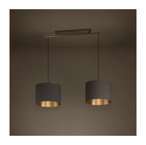 Eglo Eglo 390336 - Lustr na lanku SANTANDRIA 2xE27/40W/230V hnědá/zlatá