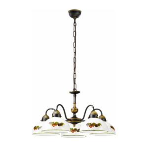 Kolarz Kolarz 731.85.121 - Lustr na řetězu NONNA 5xE27/75W/230V víno/jahody