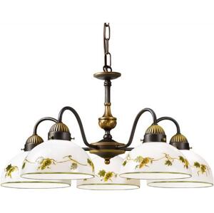 Kolarz Kolarz 731.85.122 - Lustr na řetězu NONNA 5xE27/75W/230V víno