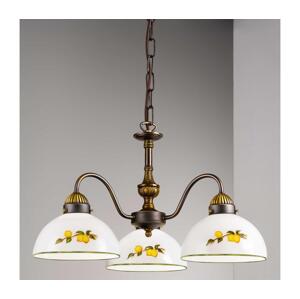 Kolarz Kolarz 731.83.126 - Lustr na řetězu NONNA 3xE27/75W/230V citrony