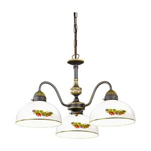 Kolarz Kolarz 731.83.121 - Lustr na řetězu NONNA 3xE27/75W/230V víno/jahody