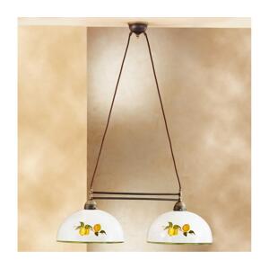 Kolarz Kolarz 731.82.129 - Lustr na lanku NONNA 2xE27/75W/230V citrony