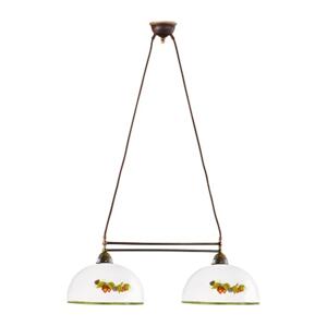 Kolarz Kolarz 731.82.136 - Lustr na lanku NONNA 2xE27/75W/230V víno/jahody