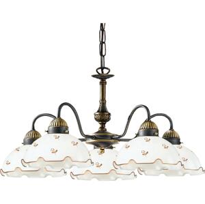 Kolarz 731.85.160 - Lustr na řetězu NONNA 5xE27/75W/230V květiny rose gold 731.85.160
