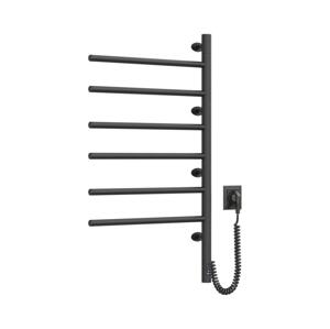 Navin Elektrický otočný sušák na ručníky s term. ARABESQUE 196W/230V 81,8cm IP44 černá