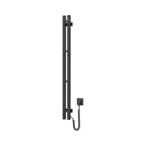 Navin Elektrický sušák na ručníky s term. SILOUETTE 187W/230V 120,6cm IP44 černá pravá
