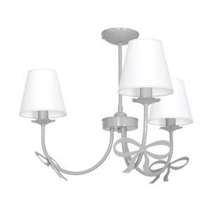 Stropní svítidlo MARTI 3xE27/15W/230V bílá/chrom